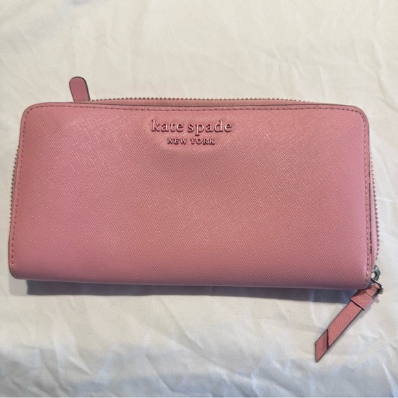kate spade Handbags - Kate Spade Pink Zip Wallet